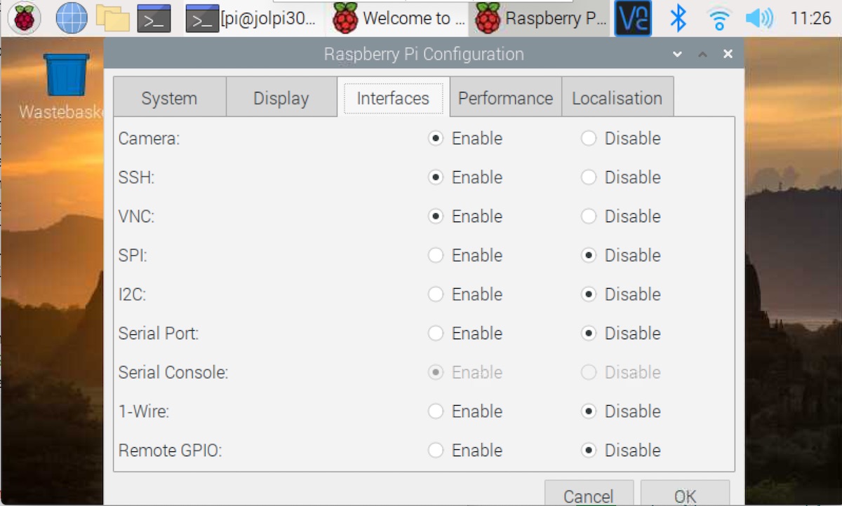 Figure 3 — 3 — The Raspberry Pi Configuration tool, where the DFCD's display and interface options are set. Photo via web search (personal-reference use).