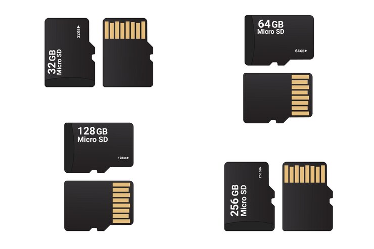 Figure 13 — 13 — MicroSD cards across capacity tiers — the PiFlux's microSD extender routes the slot to an externally accessible position, the basis of the "instant OS swap" workflow Volume 7 covers i…