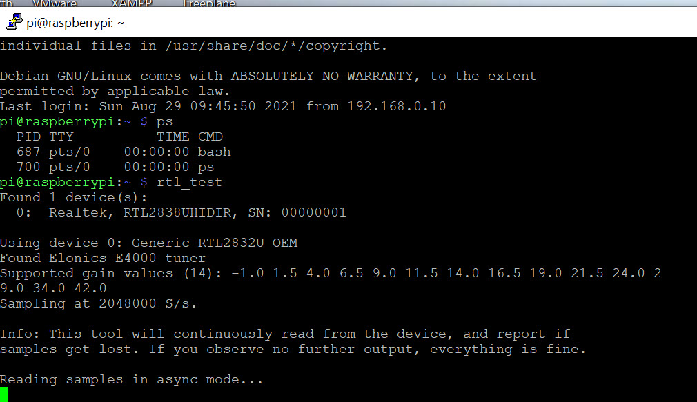 Figure 3 — 3 — rtltest confirming the SDR is enumerated — a Realtek RTL2832U device detected on the USB bus. Photo via web search (personal-reference use).